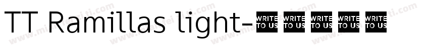TT Ramillas light字体转换